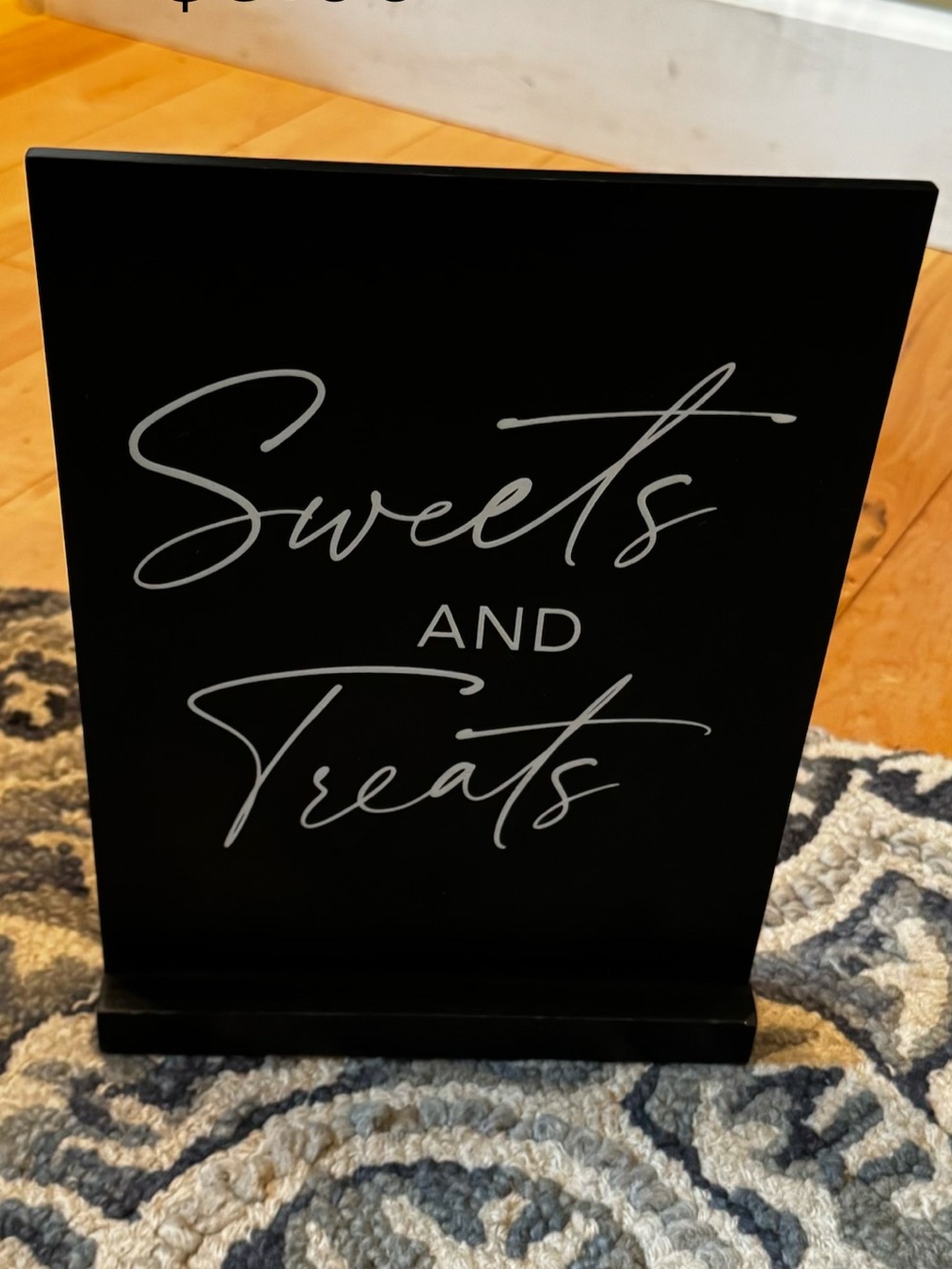 Sweets and Treats Black Decorative Sign - Home Accents